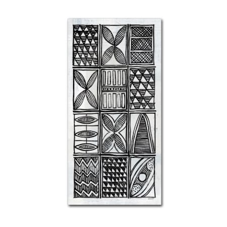 Kathrine Lovell 'Patterns Of The Amazon V BW' Canvas Art,24x47